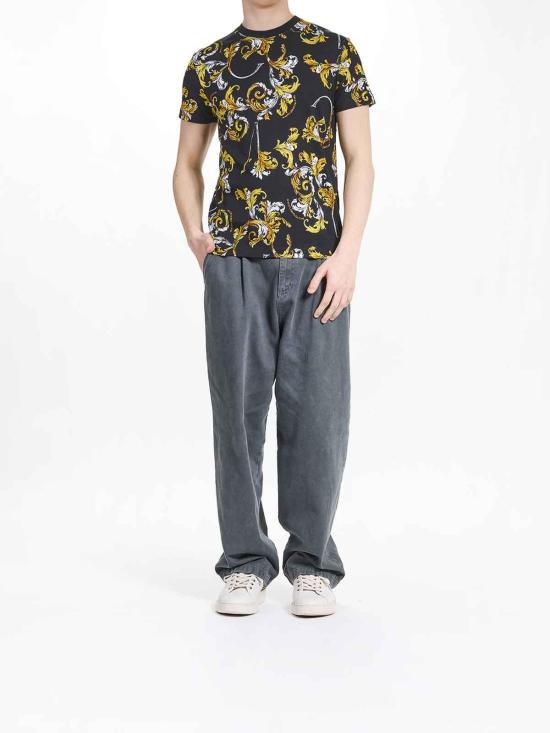 25SS 베르사체 반팔 티셔츠 78GAH6S0JS458G89 Black - VERSACE