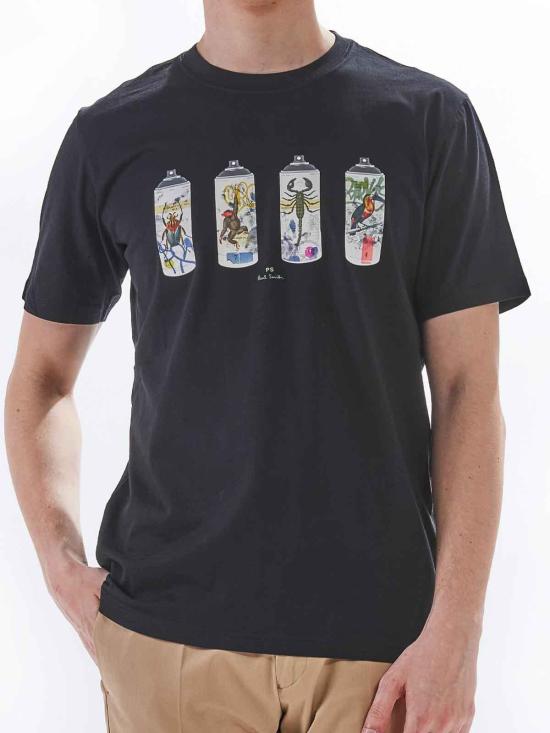  PS 바이 폴스미스 반팔 티셔츠 M2R011RPP508079 Black - PS BY PAUL SMITH