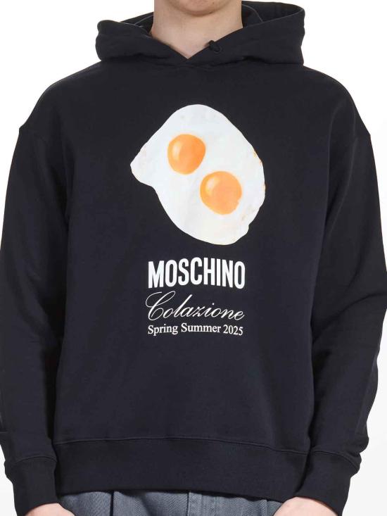  모스키노 후드 티셔츠 170802281555 Black - MOSCHINO