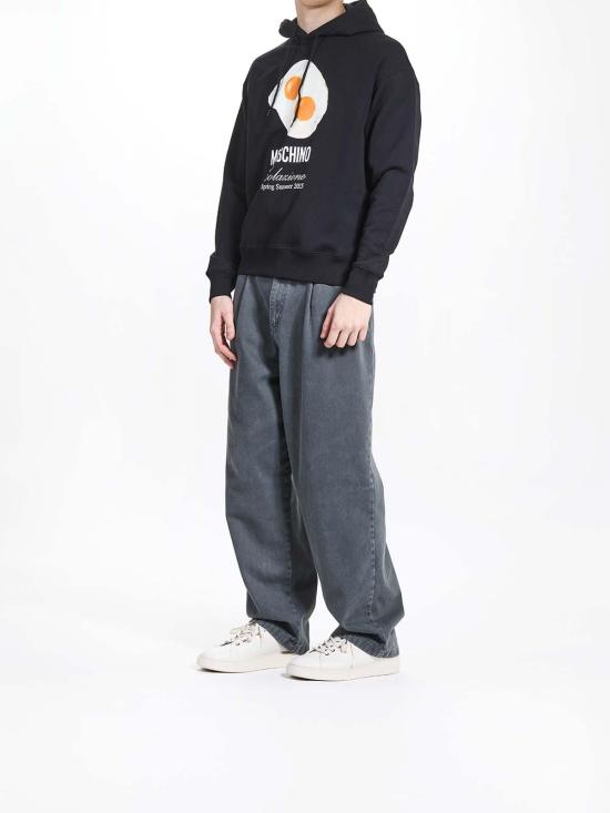  모스키노 후드 티셔츠 170802281555 Black - MOSCHINO