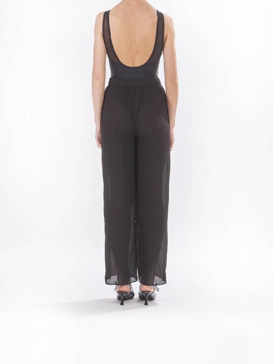 27SS 칼라거펠트 스트레이트 팬츠 KHA2W46008999 Black - KARL LAGERFELD