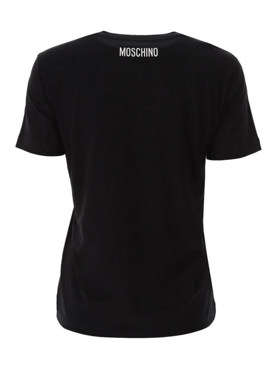 24FW 모스키노 반팔 티셔츠 70904411555 Black - MOSCHINO
