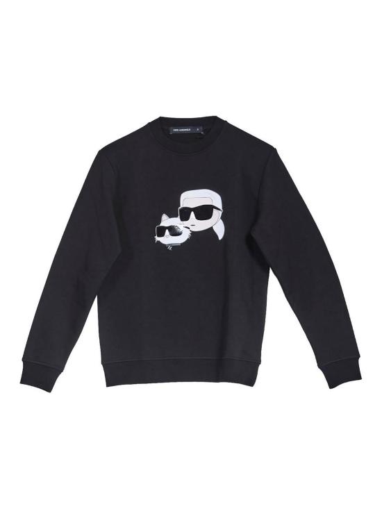 25FW 칼라거펠트 긴팔 티셔츠 KM705063552941990 Black