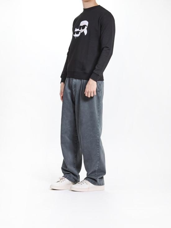 25FW 칼라거펠트 긴팔 티셔츠 KM705063552941990 Black - KARL LAGERFELD