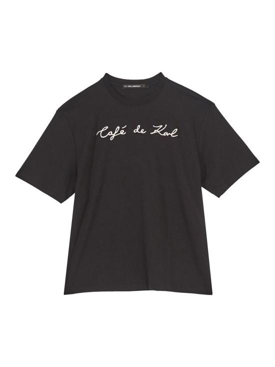 25SS 칼라거펠트 반팔 티셔츠 A2W17088999 Black