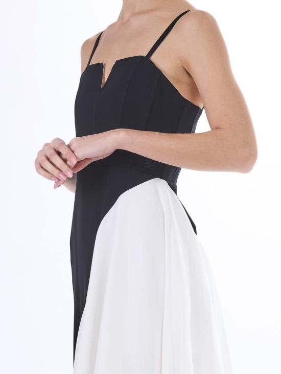 26SS 칼라거펠트 롱 원피스 A2W13019998 Black - KARL LAGERFELD