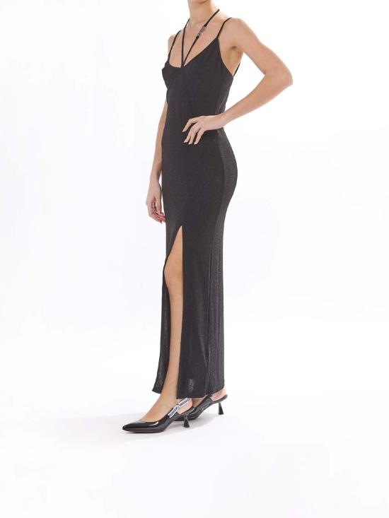 26SS 칼라거펠트 롱 원피스 KHA1W46028999 Black - KARL LAGERFELD