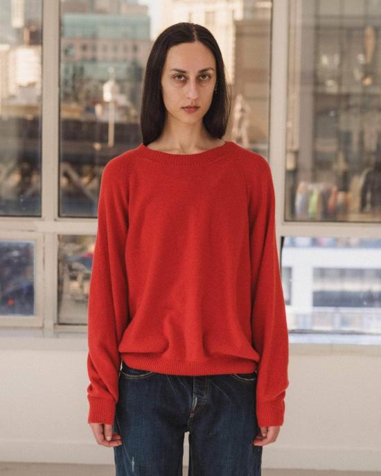  베이스레인지 스웨터 Baserange Soar Purl  Melograno 레드