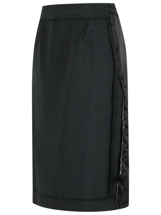 25FW 마르지엘라 미디 스커트 S51ME0045 MTN107855M Black - MAISON MARGIELA