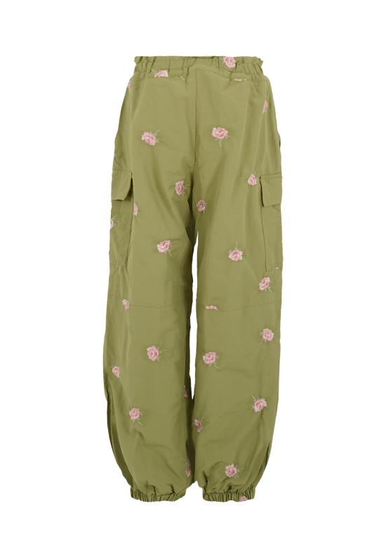 25FW [키즈] 스텔라 맥카트니 스트레이트 팬츠 TX6D20 Z3054 727EM GREEN - STELLA MCCARTNEY