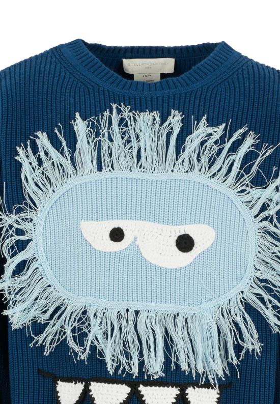 25FW [키즈] 스텔라 맥카트니 니트/스웻셔츠 TX9P10 Z1528 633 BLUE - STELLA MCCARTNEY