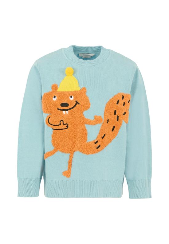 25FW [키즈] 스텔라 맥카트니 니트/스웻셔츠 TX9P60 Z1876 670 LIGHT BLUE