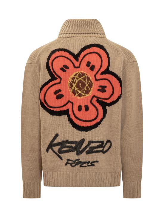 25FW 겐조 집업 니트 FF65CA7413CK 11 BEIGE - KENZO