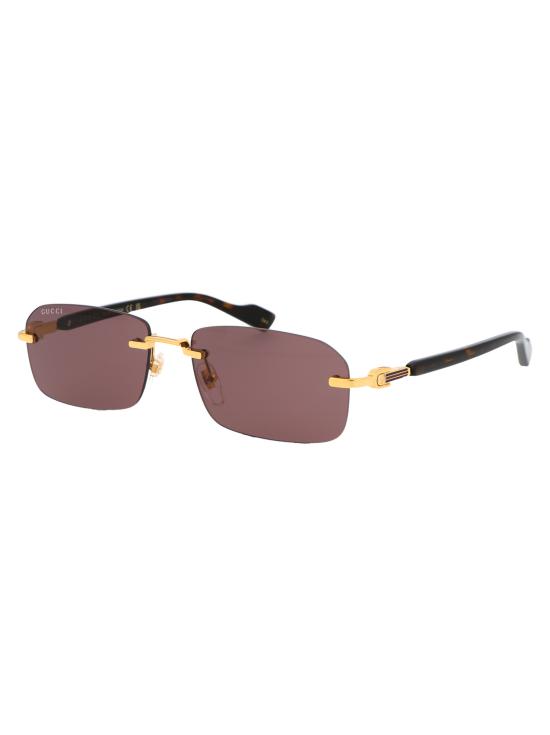25SS 구찌 선글라스 GG1221S 002 GOLD HAVANA BROWN - GUCCI