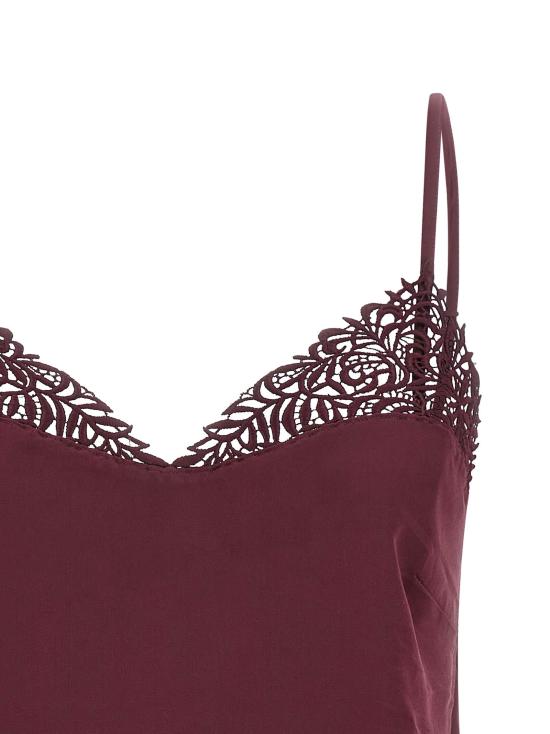 25FW 트윈셋 민소매 티셔츠 252TP248105609 Bordeaux - TWINSET