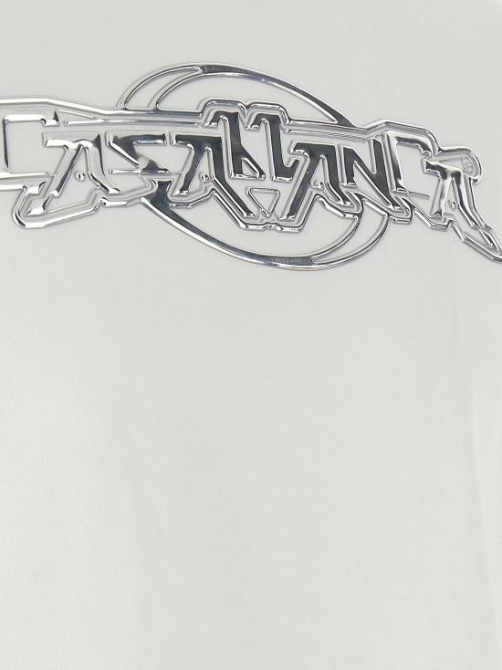 25FW 카사블랑카 탑 MAW25JTS04406CASACHROME White - CASABLANCA