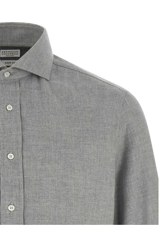 26FW 브루넬로 쿠치넬리 긴팔 셔츠 MY6370627C045 Gray - BRUNELLO CUCINELLI