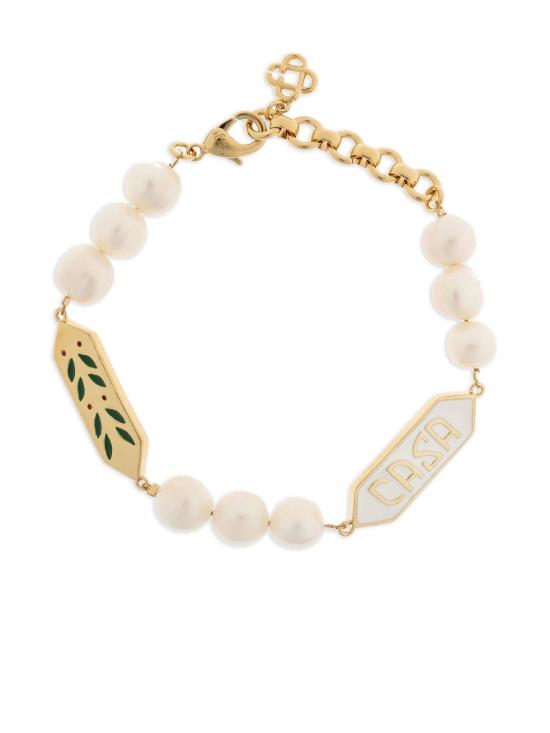 25FW 카사블랑카 브레이슬릿 APF25JW09101 PEARL GOLD
