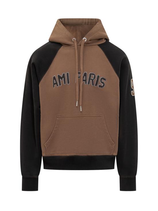 25FW 아미 긴팔 티셔츠 H25HSW768747 2162H25 NOISETTE NOIR