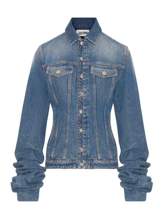 25FW 장 폴 고티에 데님 자켓 WJA003D024 57 Blue