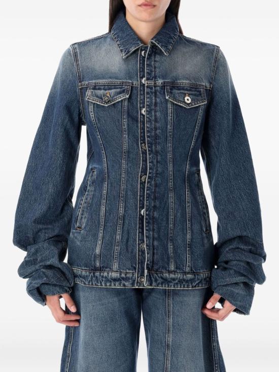 25FW 장 폴 고티에 데님 자켓 WJA003D024 57 Blue - JEAN PAUL GAULTIER