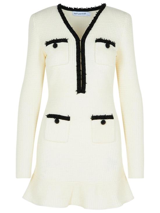 25SS 셀프 포트레이트 숏 원피스 RS25 087S WWHITE White