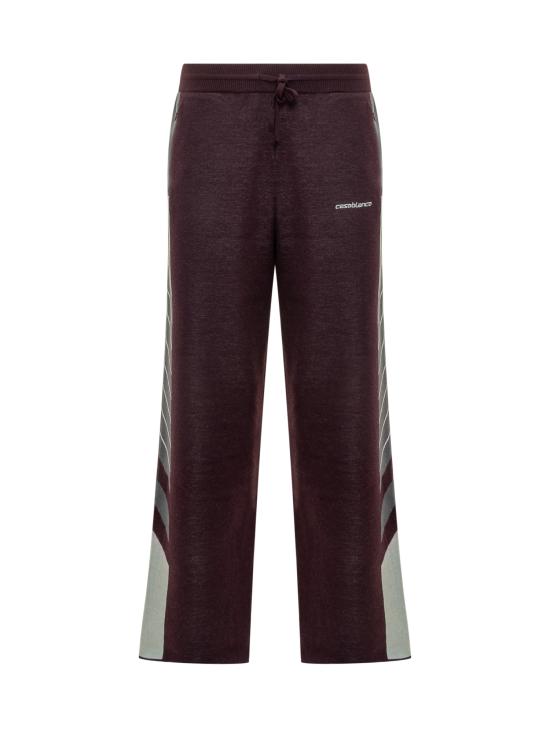 25FW 카사블랑카 스트레이트 팬츠 MAW25KW110201 AUBERGINE