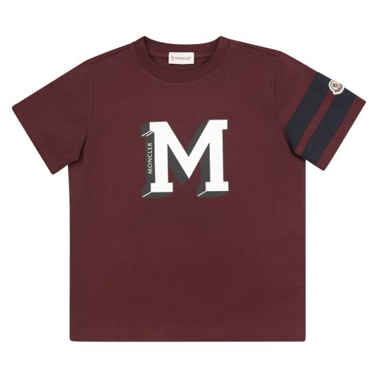 25FW [키즈] 몽클레어 티셔츠 K29548C00003 BORDEAUX