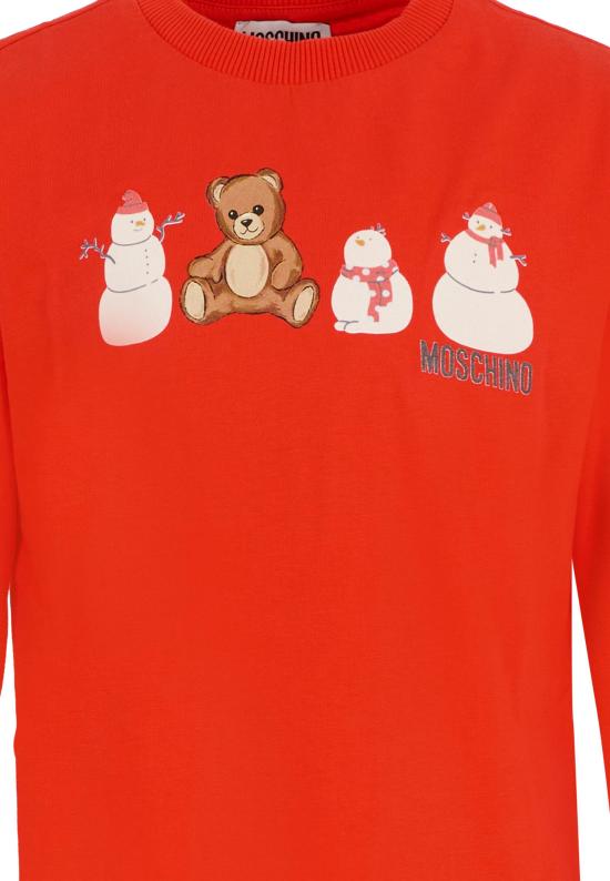 25FW [키즈] 모스키노 티셔츠 HUO00Z LAA01 50109 RED - MOSCHINO