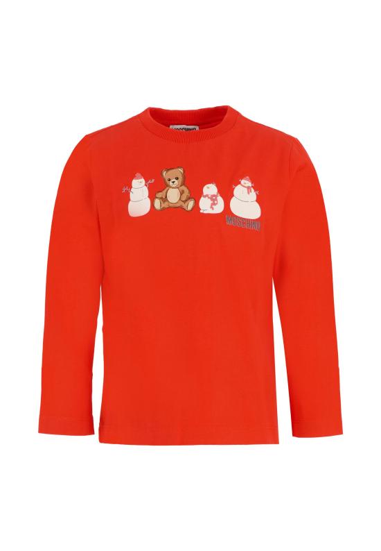 25FW [키즈] 모스키노 티셔츠 HUO00Z LAA01 50109 RED