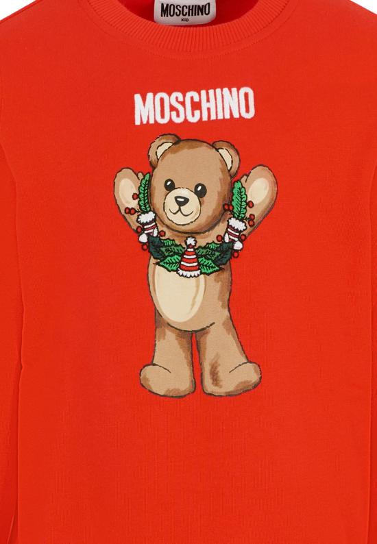 25FW [키즈] 모스키노 니트/스웻셔츠 HQF08V LCA14 50109 RED - MOSCHINO