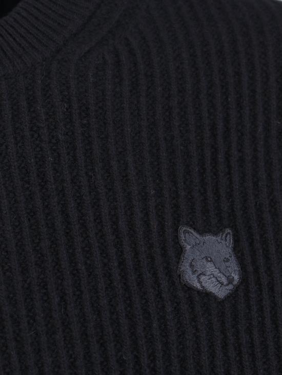 25FW 메종키츠네 스웨터 PM00811KT1149 P199 Black - MAISON KITSUNE