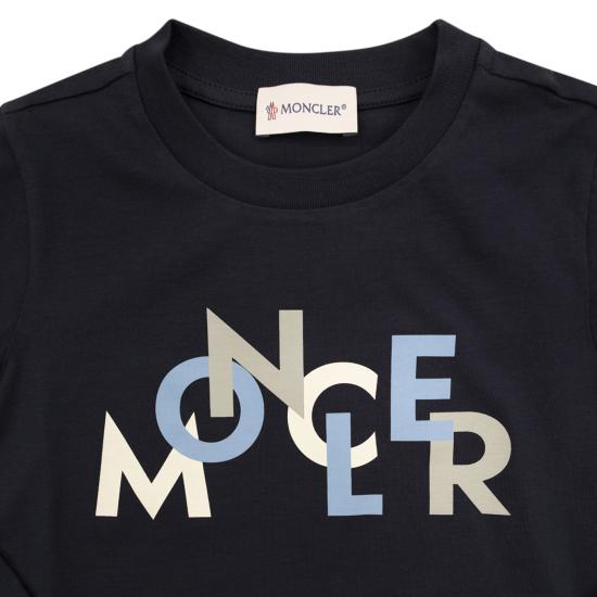 25FW [키즈] 몽클레어 티셔츠 K29548D00001 NAVY - MONCLER