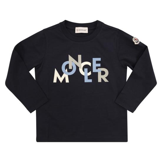 25FW [키즈] 몽클레어 티셔츠 K29548D00001 NAVY