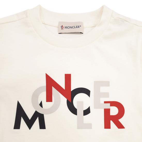 25FW [키즈] 몽클레어 티셔츠 K29548D00001 NATURAL - MONCLER