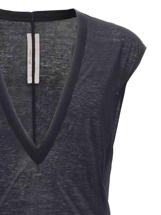  릭 오웬스 민소매 티셔츠 RU02E1157UC09 Black - RICK OWENS