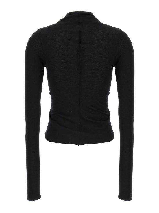 25FW 릭 오웬스 긴팔 티셔츠 RP02E4266JR09 Black - RICK OWENS