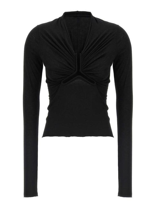 25FW 릭 오웬스 긴팔 티셔츠 RP02E4266JR09 Black