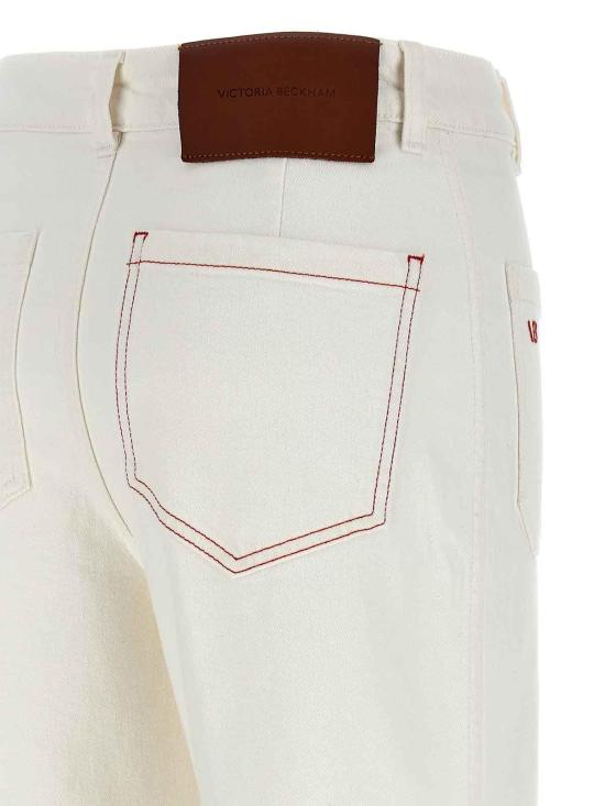  빅토리아 베컴 스트레이트 팬츠 1325DJE005218TRWASHEDWHITE White - VICTORIA BECKHAM