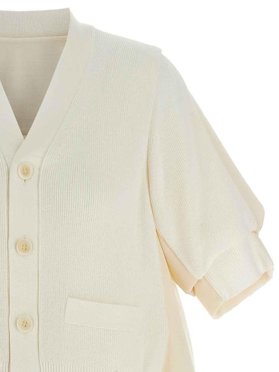  사카이 가디건 2507953151 White - SACAI