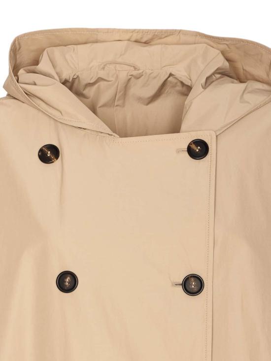  브루넬로 쿠치넬리 더블 브레스티드 트첸치 코트  MG5017868C6037 Beige - BRUNELLO CUCINELLI