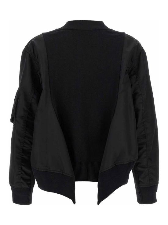  사카이 가디건 2507996001 Black - SACAI