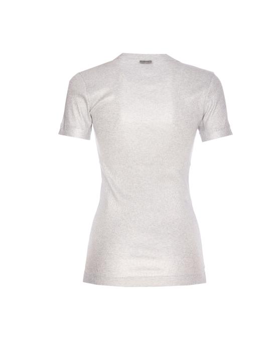 25FW 브루넬로 쿠치넬리 반팔 티셔츠 MP934EF800 C001 Silver - BRUNELLO CUCINELLI