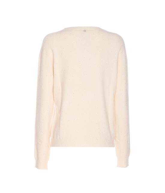 25FW 리우조 스웨터 MF5483MA27R W9167 White - LIU JO