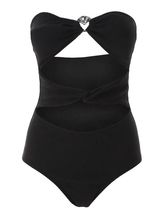  칼라거펠트 숏 원피스 240W2200999 Black