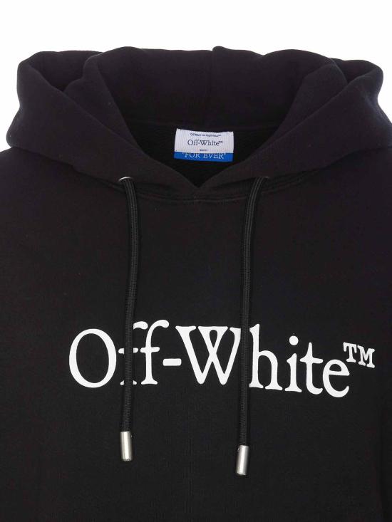  오프화이트 후드 티셔츠 OMBB085C99FLE0121001 Black - OFF WHITE