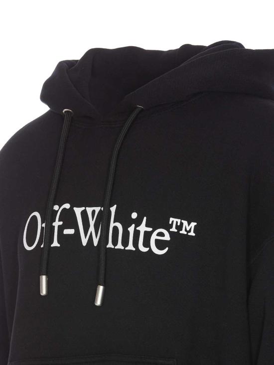  오프화이트 후드 티셔츠 OMBB085C99FLE0121001 Black - OFF WHITE