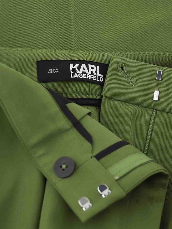  칼라거펠트 스트레이트 팬츠 236W1001476 Green - KARL LAGERFELD