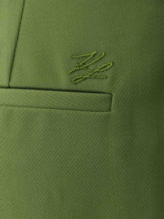  칼라거펠트 스트레이트 팬츠 236W1001476 Green - KARL LAGERFELD