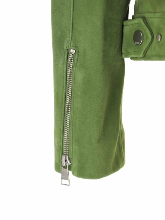  칼라거펠트 바이커 자켓 236W1906476 Green - KARL LAGERFELD